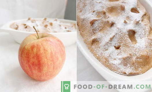 Apple soufflé - de bästa recepten. Hur snabbt och gott kok äpple souffel.