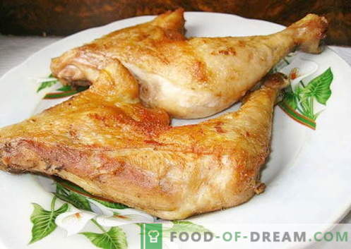 Stekt kyckling - de bästa recepten. Hur man lagar stekt kyckling.