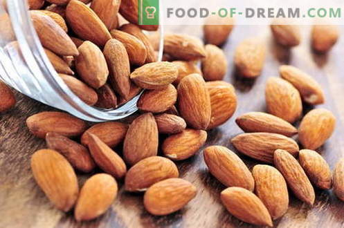 Almonds - beskrivning, egenskaper, användning i matlagning. Receptar rätter med mandel.