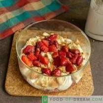Trifle med jordgubbar - en lätt efterrätt