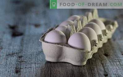 Hur många ägg lagras i kylskåpet och utan