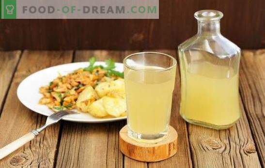 Recetas paso a paso para refrescar kvas blancos hechos en casa. Una bebida única, saludable y refrescante en tu mesa!